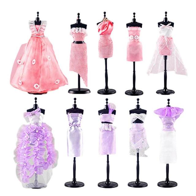 DIY Fashion Designer Kits Kids Dress Design Craft Making Kit Exquisite Doll  Dress Making Set with Mannequin Girls Birthday Gift - AliExpress